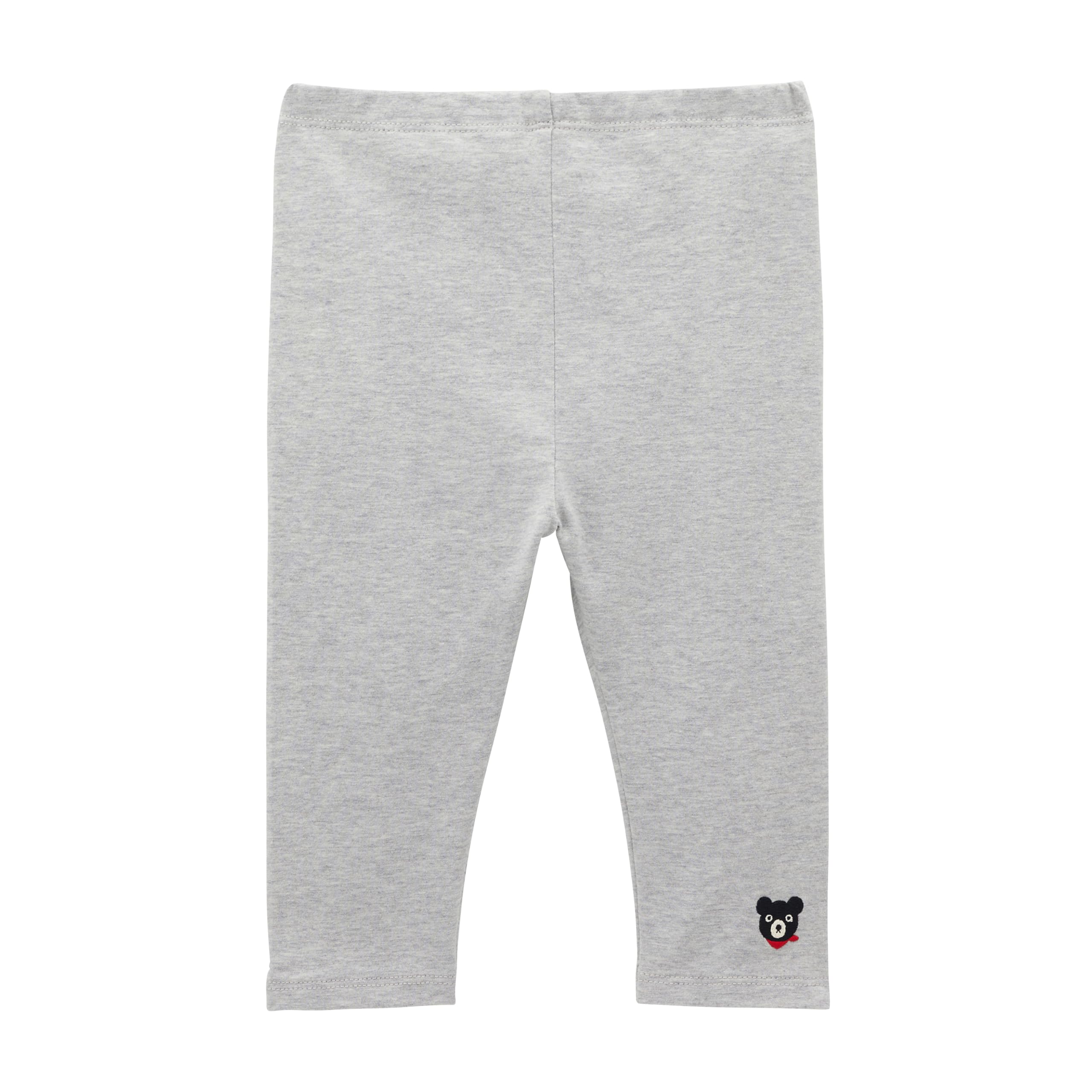 

MIKI HOUSE Double B Cropped Leggings, Solid Color, Girls Baby/Kids Clothing, Suitable for School and Preschool Use, Gray, 63-3215-141, 80cm