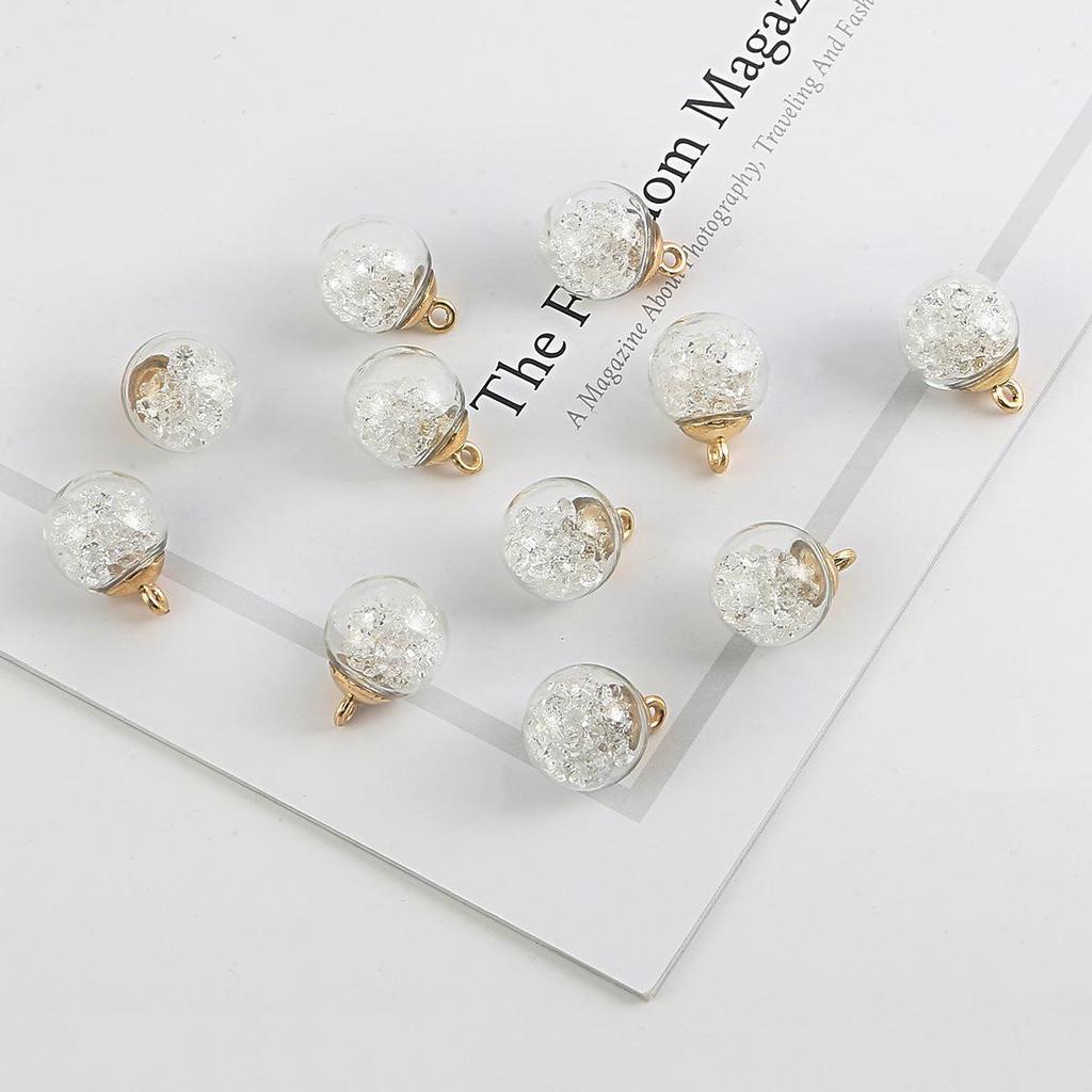 15mm Colorful Transparent Star Sequin Glass Beads for Handmade DIY Pendant