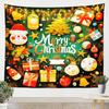 Christmas Santa Claus Wall Hanging Tapestry Snowman  Wall Hanging Tree Wall Hanging Gorgeous Christmas Tree Fireplace Gifts