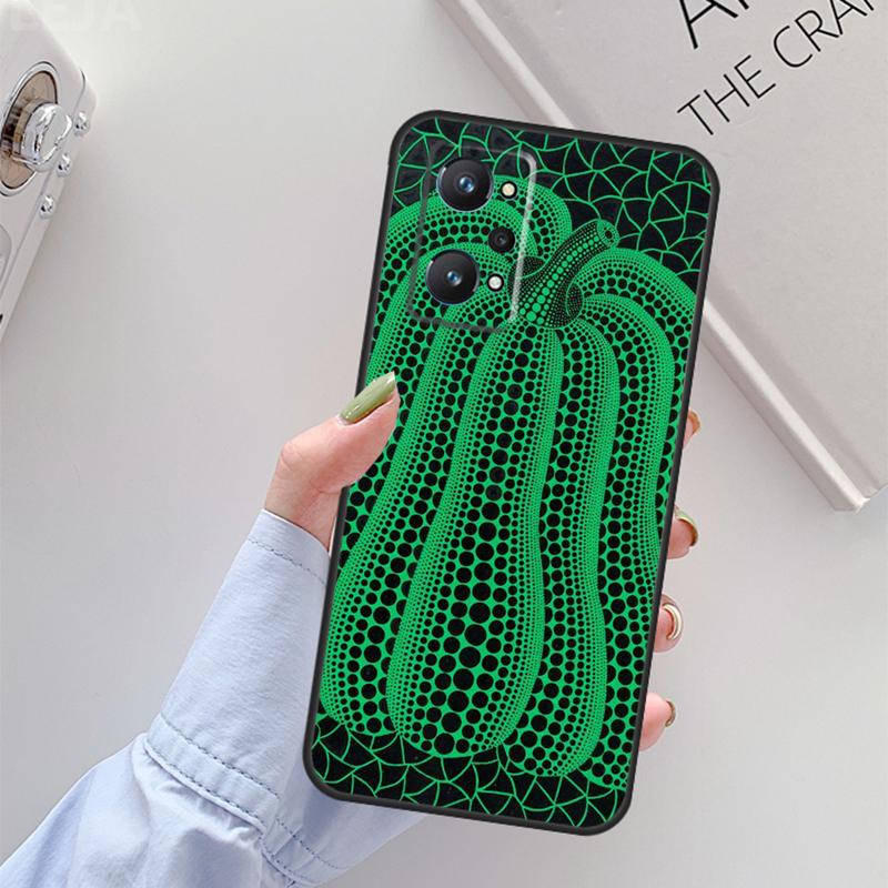 Yayoi Kusama Pumpkin Art For Realme C61 C75 C55 C51 C21Y C25S C67 C53 13 12 10 11 14 Pro Plus GT 6T 6 5 GT7 Pro Case