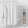 Gaslight Gatekeep Girlboss Ligne de Dessin de Fesses Nues Courbée Chiara Ensemble de Rideau de Douche Avec Œillets et Crochets Pour Décoration de Salle de Bain