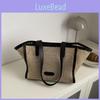 Chic Korean Style Woven Tote Bag For Women Trendy Casual Large Capacity Design