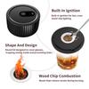 Electric Whiskey Smoker Kit with 6 Flavors Wood Chips Rechargeable Electric Cocktail Smoker Kit for Men Dad Husband Ideal Gifts