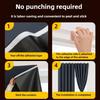 No Drilling Sunshade Curtains Solid Color Insulation Curtains  for Bedroom Bathroom