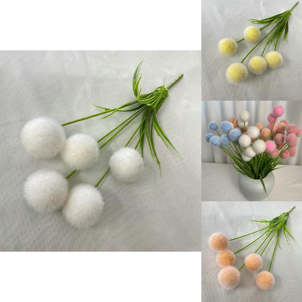 5 Artificial Flocked Ball For Wedding Decor And Home Styling