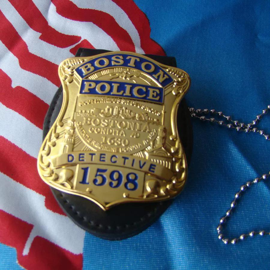 Metal Badge Boston/Boston Detective Badge Pure Copper