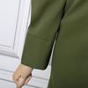 ZANZEA Women Casual Turn Down Collar Long Sleeve Solid Dress