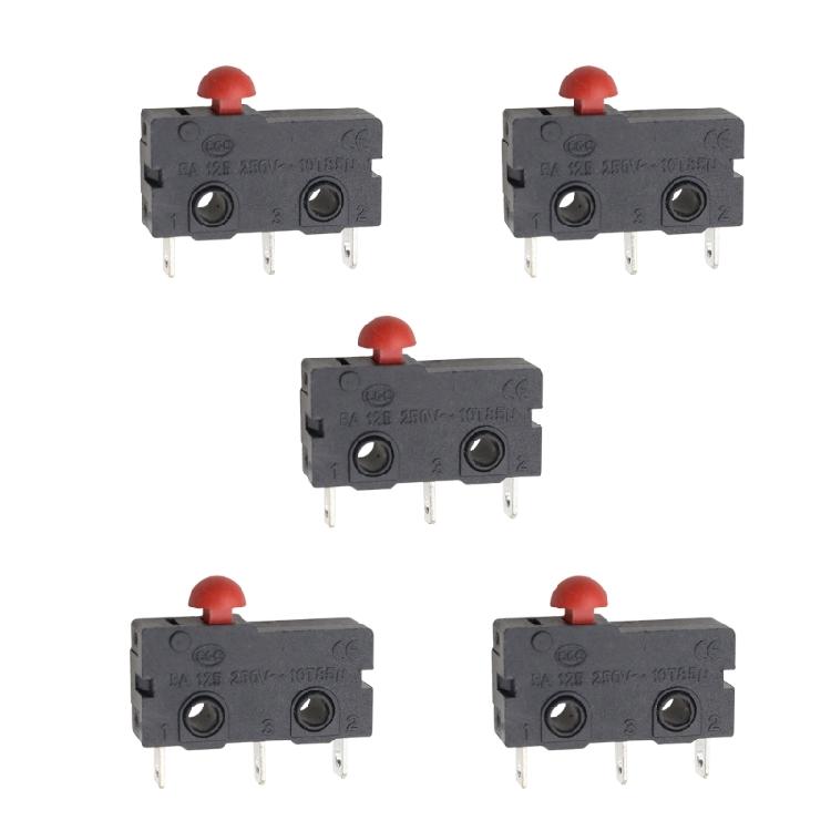 Gehäuse schwarz Mikroschalter-Baugruppe, KW11 KW12 Taster-Steuereinheit mit Metallkontakten und Beschriftungskörper