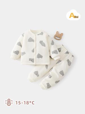Warm and Thickened Baby Winter Clothing Set: Padded Pieces for Autumn & Winter, Includes Underwear