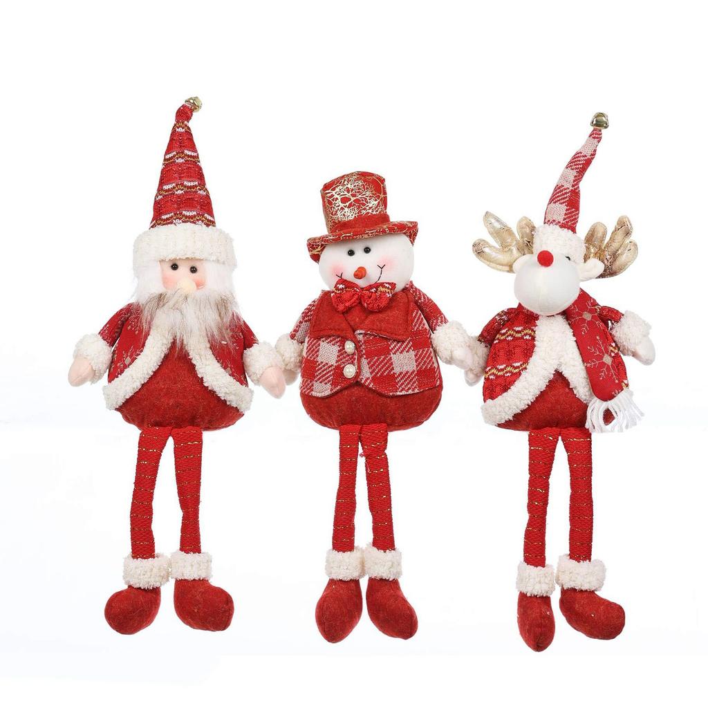 Weihnachtsdekorationen Sitzende Wichtel Ornamente Claus Strickpuppe Puppe Weihnachtsschmuck