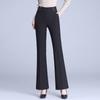 Brand Elastic Back Waist Casual Micro-Pull Pants Women'S Autumn New Fashion Simple Slim And Thin Commuter Trousers