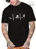 Unisex Fashion Casual Tee Tops Cool Funny Triathlon Heartbeat Design Print Tshirt Summer Unisex T Shirt Oneck Male Tees Tshirt Tops