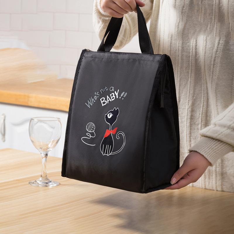 Portable bento bag, work lunch box bag, thickened aluminum foil lunch bag, portable insulated bag, lunch box bag