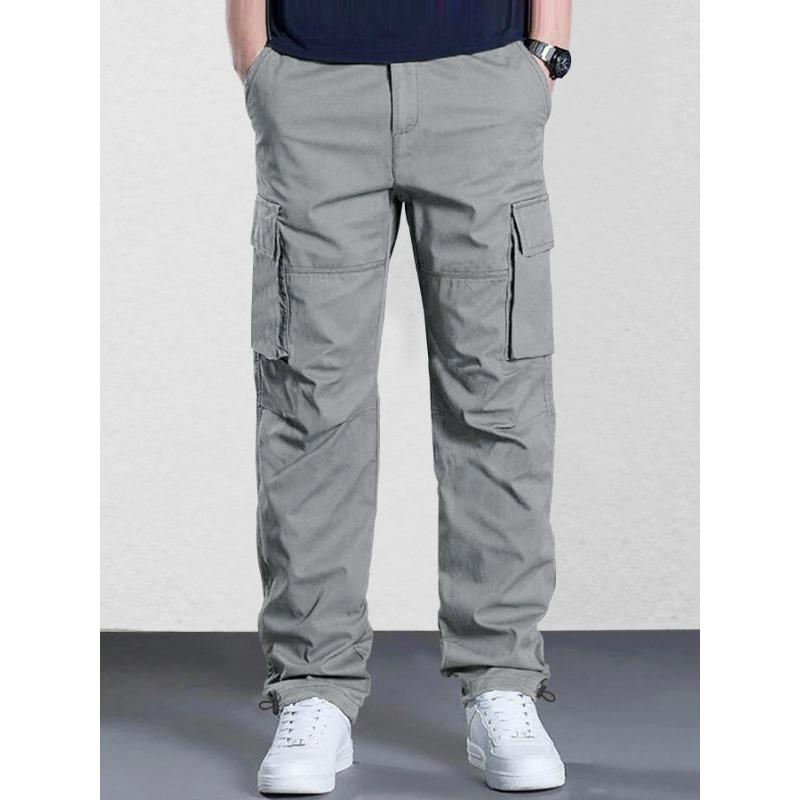 Casual overalls men's spring and summer new retro straight-leg pants versatile trousers