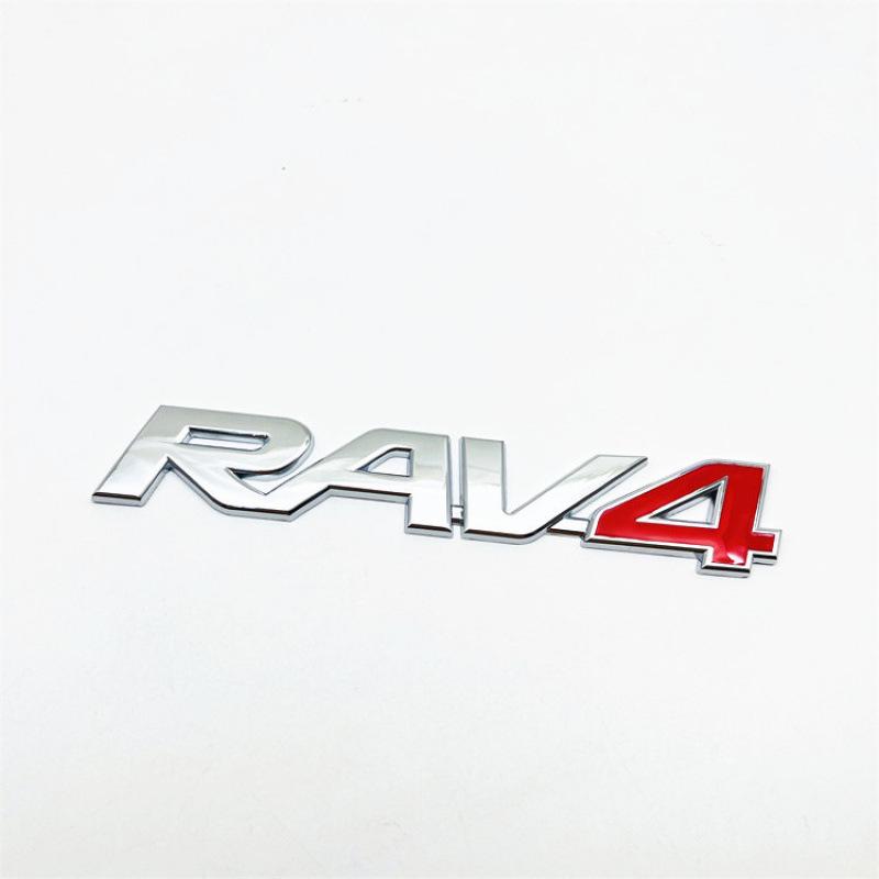 RAV4 Rear Trunk Black Lettering Body Decal Emblem for Toyota