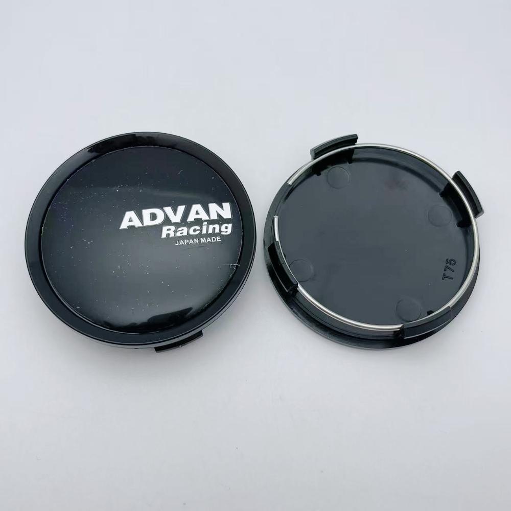 4pcs 74mm Advan Racing Logo Emblem Badge Car Wheel Center Caps Wheel Hub Dust Cover Rim Hubcaps Replace Styling Car Accessories