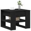 Coffee Table Black Oak Look 55.5 X 55 X 45 Cm Engineered Wood