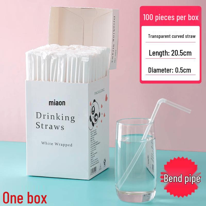Qiwei Bulk Disposable Plastic Drinking Straws