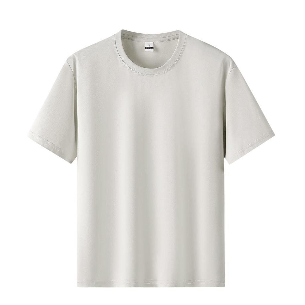 Men's Trendy Summer Drop Shoulder Ice Cotton Short Sleeve T-shirt