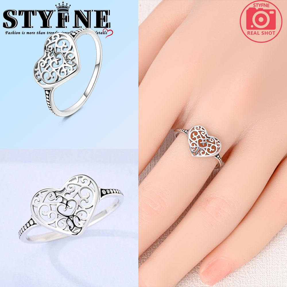 Valentine Day Engagement Ring copper Heart, Red, Pink, White, Blue Ring for Women Holiday Jewellery Gift High Quality