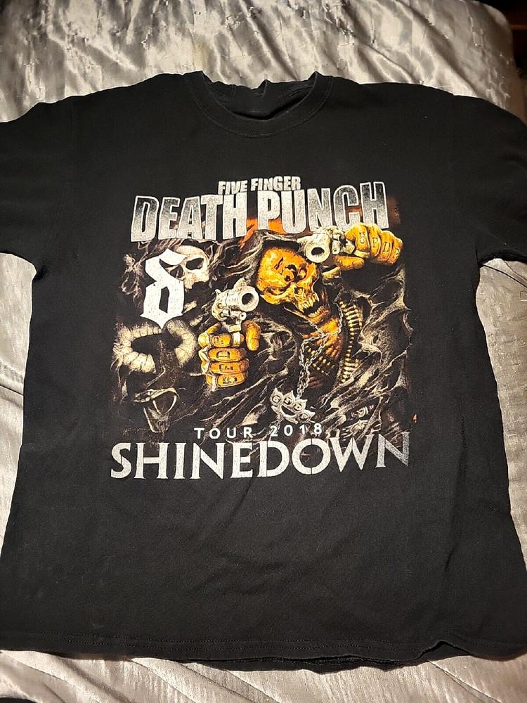 Five Finger Death Punch Shinedown Tour Unisex T-Shirt Full Size MK329 Unisex T-Shirt XXXXL