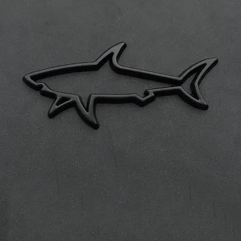 1Pcs 3D Metal Car Styling Sticker Hollow Fish Shark Emblem Badge Decals Automobiles Motorcycle Computer Fuel Cap Accessories