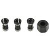 ABUL-4Pcs/Set 6Mm 8Mm 6.35Mm Electric Router Milling Cutter Collet Chuck M15 Screw Nut For Trimming Engraving Machines