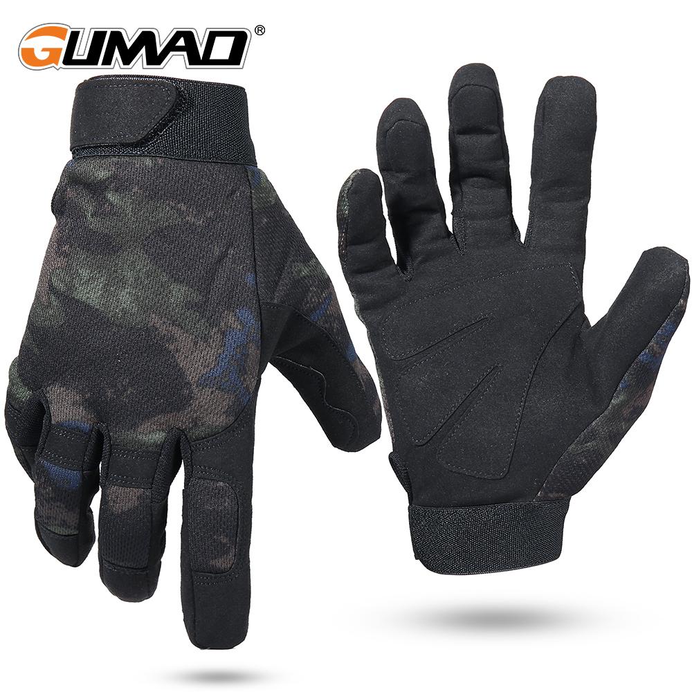 Summer Men Gloves Outdoor Sport Cycling Hunting Full Finger Glove Bicycle Mittens Camo Airsoft Hiking Climbing Shooting