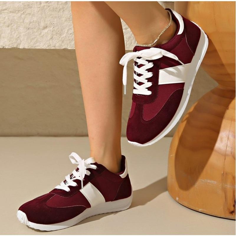 Brand Ladies Shoes Front Lace-up Women's Vulcanize Shoes Fashion Color Matching High Quality Plus Size Ladies Casual Shoes