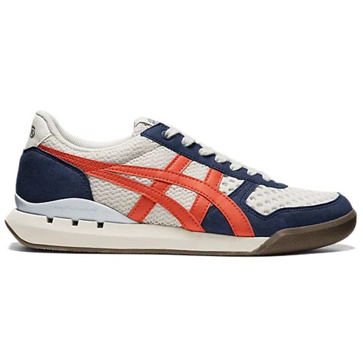 Onitsuka Tiger Ultimate 81 Ex Fabric Durable Breathable Low Top Lifestyle Sneakers Unisex sneakers White Blue 1183B720-100