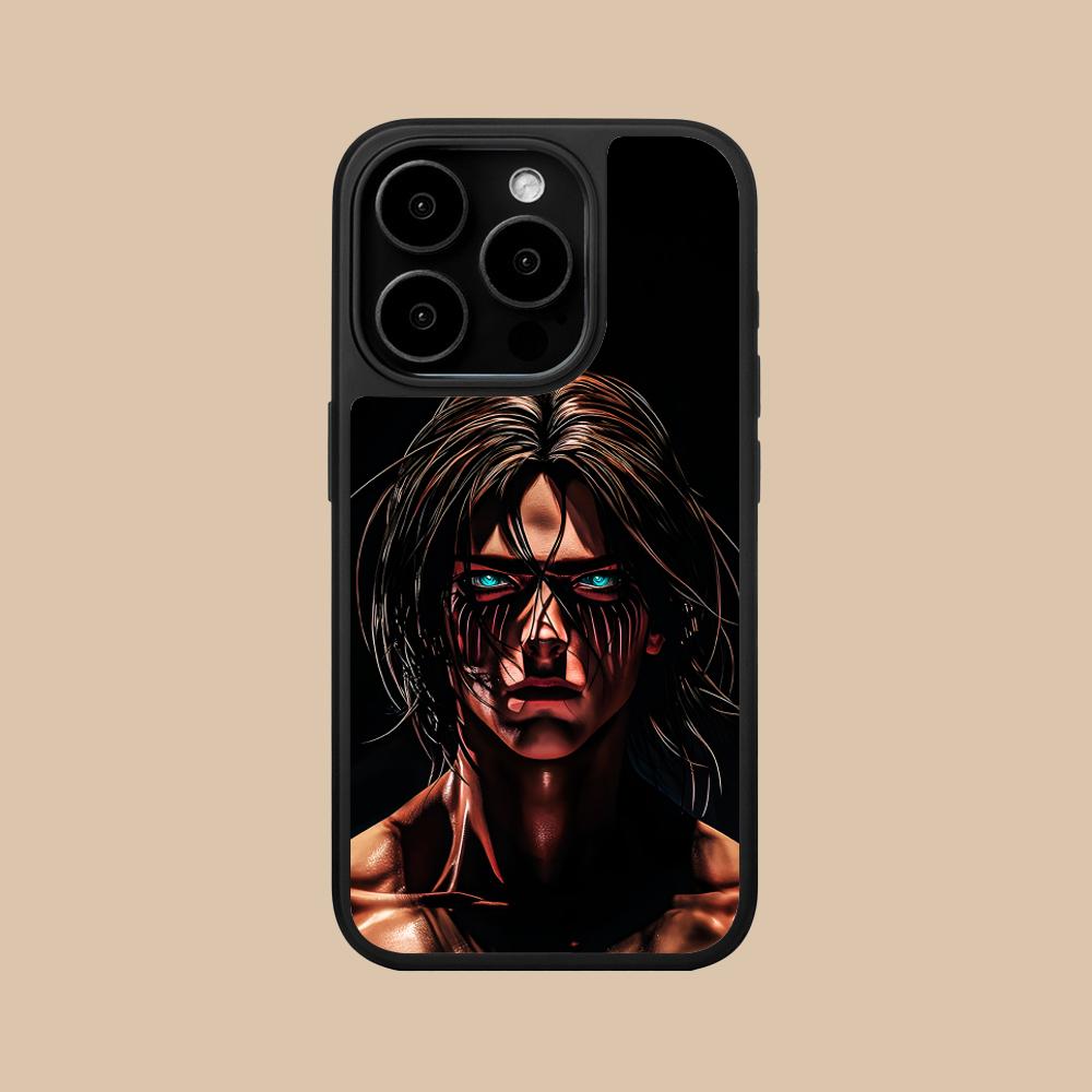 AOT Eren Yeager Matte Surface  Mobile Phone Case for iPhone 17 16 15 14 13 12 11 Air Pro Max Plus Colorful Cover