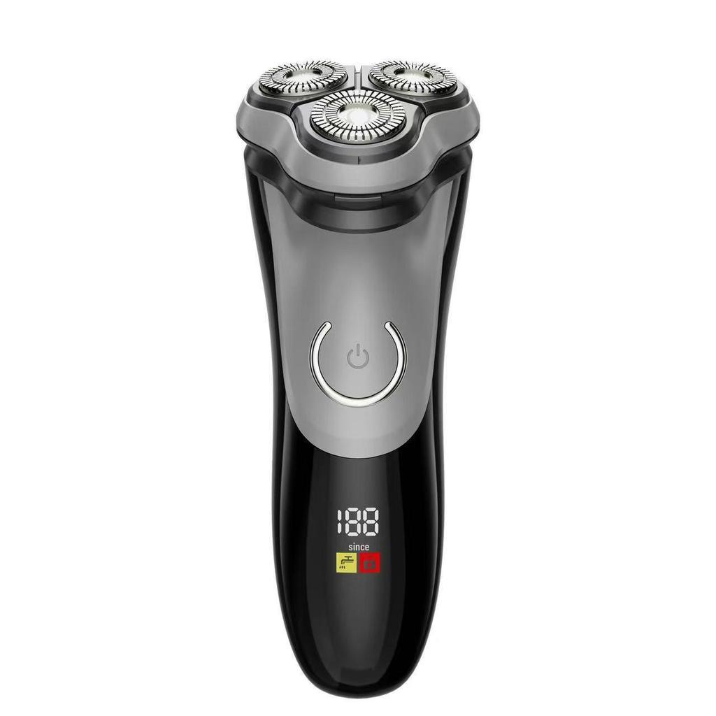 New Men's 3D Floating Rechargeable Wet & Dry Shaver - Full Body Washable, Convenient Electric Shaver