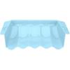 Jeanoko Plastic Rabbit Hay Feeder Rack, Blue, 10" X 10" X 10"