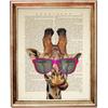 Vintage Funny Animals In Newspaper Art Poster Canvas Painting Puppy Pet Cat Horse Wall Art Pictures Gift Home Decor