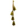Bronze color Christmas Cone Metal Bells Rustic Hangable Christmas Bell Pendant DIY Craft Hollow Antique Finished Hanging Bell