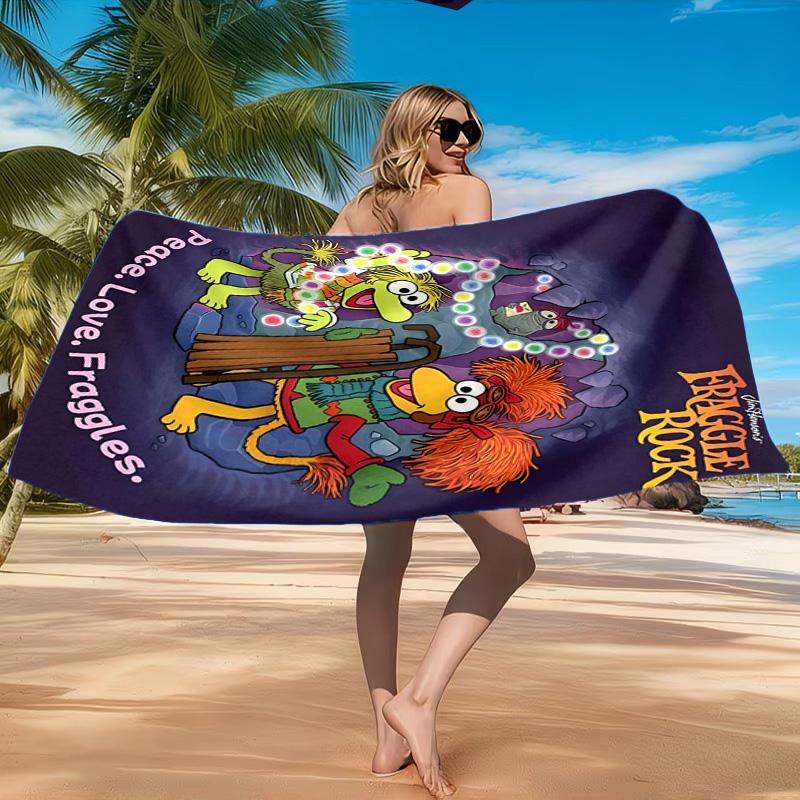 Muppet Rock Stars Beach Towel, Quick-drying, Easy to Care for, Suitable for Both Fitness and Beach Vacations,Sports Essential