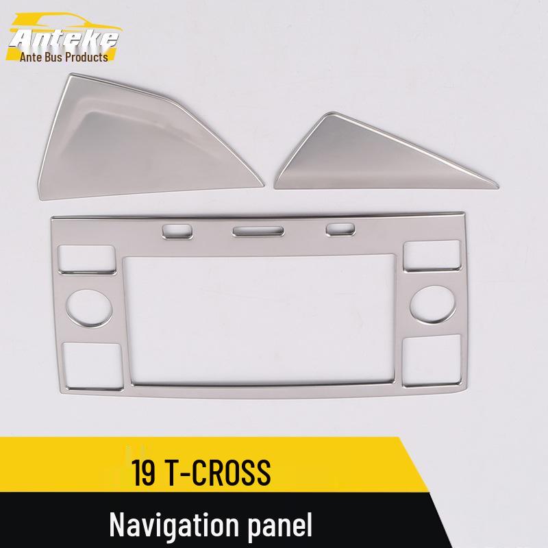 19 T-CROSS Navigation Panel Sequin Frame for Center Console Dashboard