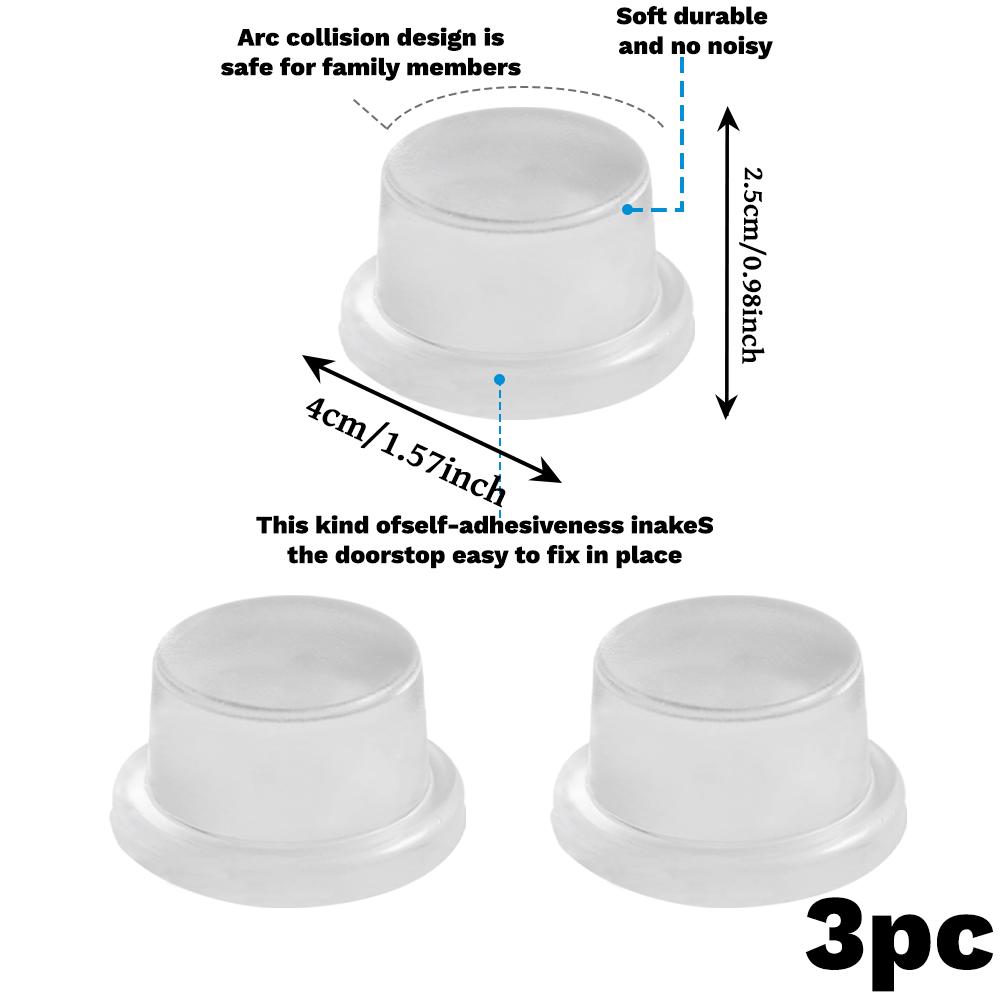 Nálepky proti kolizi kliky dveří, silikonové tiché podložky, nálepky na dveře, zarážky dveří, nálepky na dvířka skříněk a zadní stěnu