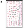 Maple Leaf Flower Butterfly Manikúra Nail Art Decal Samolepky Tipy Dekorace