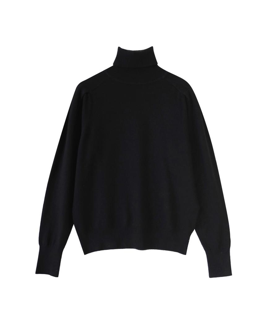 Baseukala Puff Sleeve Turtleneck Knitwear (4Colors)
