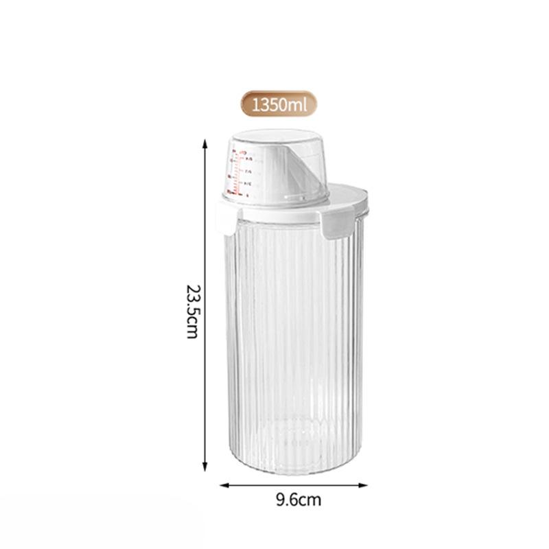 Large-sized Pet Sealed Thickened Storage Jar Storage Jar Portioning Bottle, Large-capacity Measuring Cup