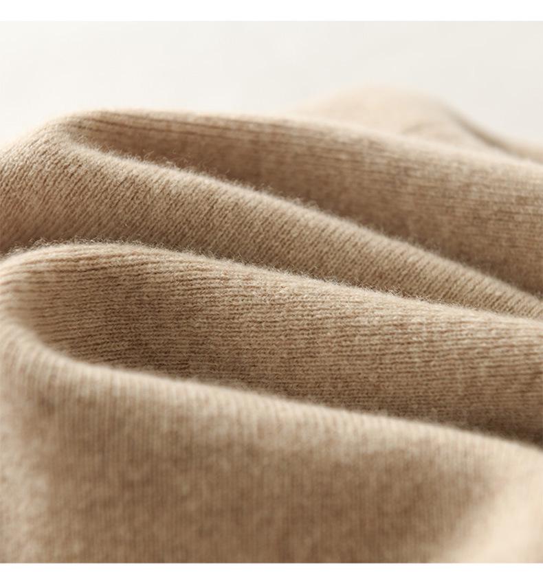 High-Waisted Slim Cashmere Knit Midi Skirt - Hip-Hugging 100% Wool Pencil Skirt for Women, Thickened for Autumn and Winter.