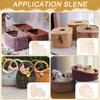 3pcs/Set DIY Basket Weaving Supplies Round Oval Solid Crochet Basket Wood Base Natural Wooden Basket Bottom For Craft Making