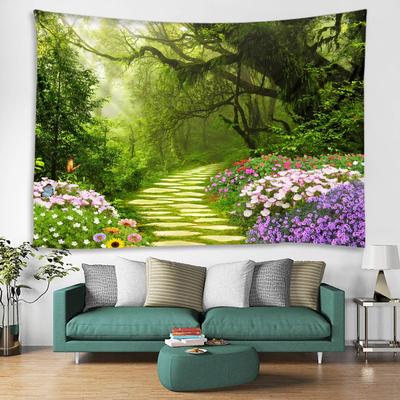 Baum Garten Bedruckter Stoff Wandteppich Dekorative Wandkunst Tischdecke Bettbezug Picknickteppich Strandtuch Schlafzimmer Wohnheim Wohn