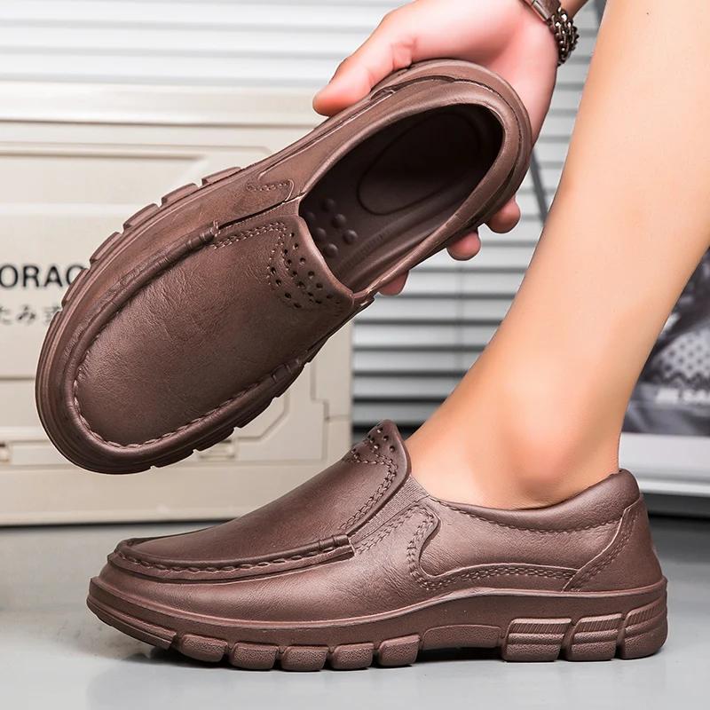 Fashion SYTK 2024 new Chef Shoes Non-slip Oil-resistant Wear-resistant Lightweight Men's Shoes Slip On Size 39-48