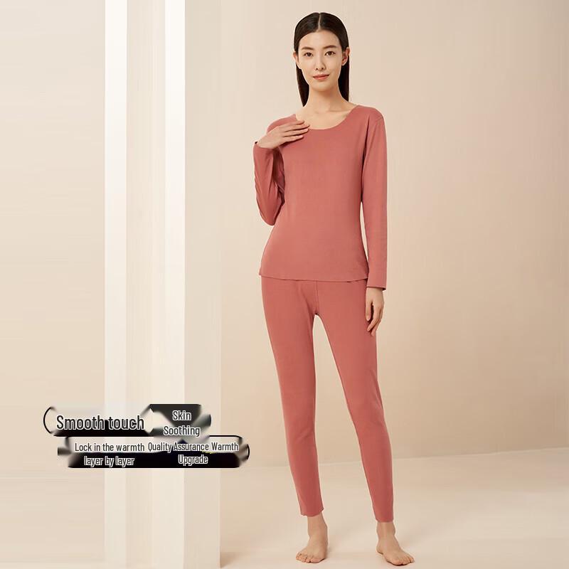 Yiershuang Women's Brushed Fleece Thermal Underwear Set