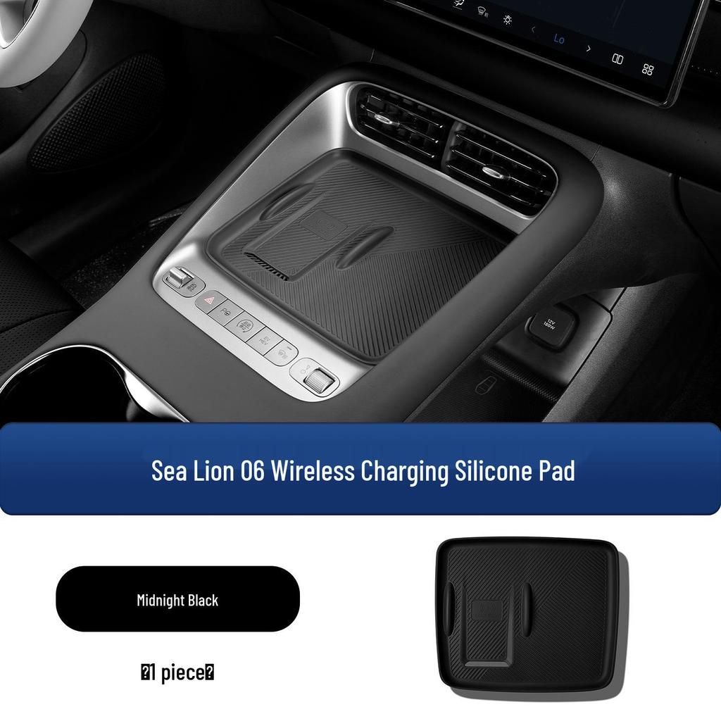 Silicone Anti-Slip Dustproof Pad for BYD Sea Lion EV Wireless Charging Panel