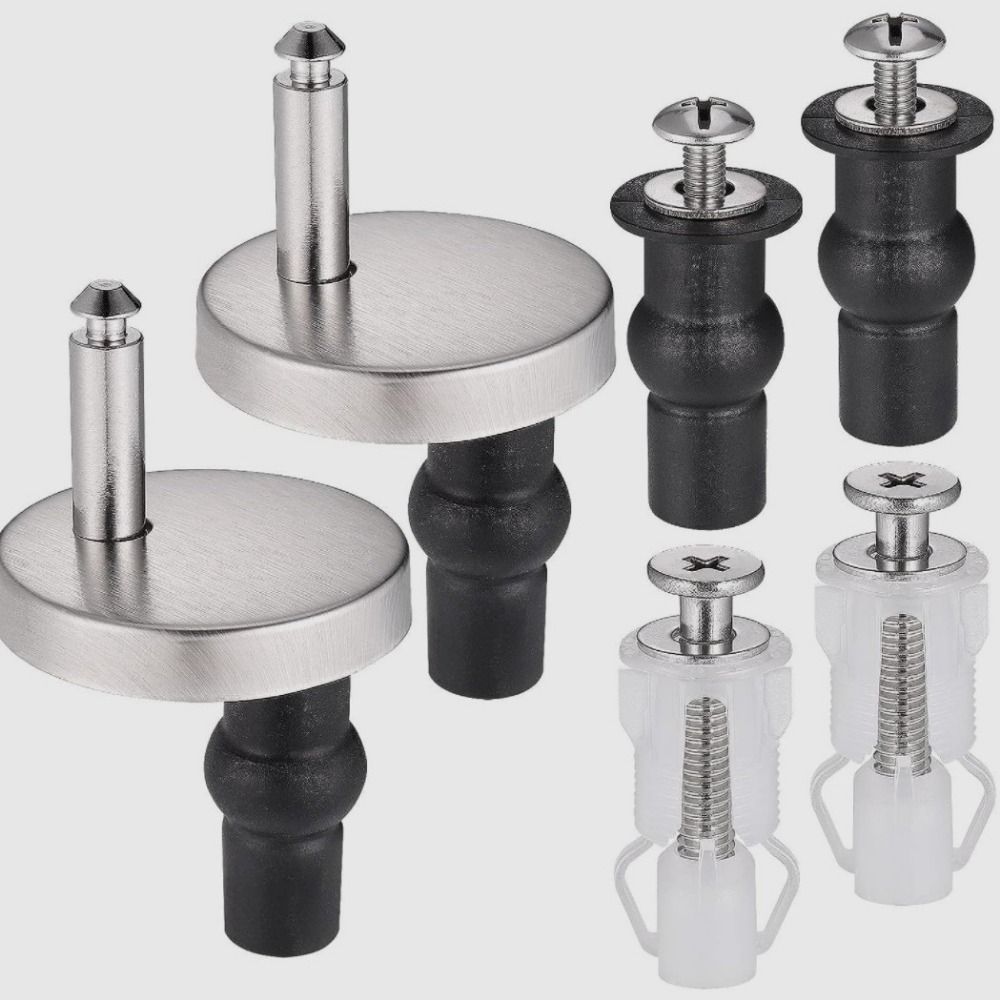 Stainless Steel Toilet Lid Hinges Set Universal Toilet Seat Fit Replacement  Toilet Lid Accessories