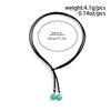 Ethnic Wind Turquoise Double Layer Korean Velvet Collarbone Chain Choker Sweet Cool Simple Necklace Female Jewellery