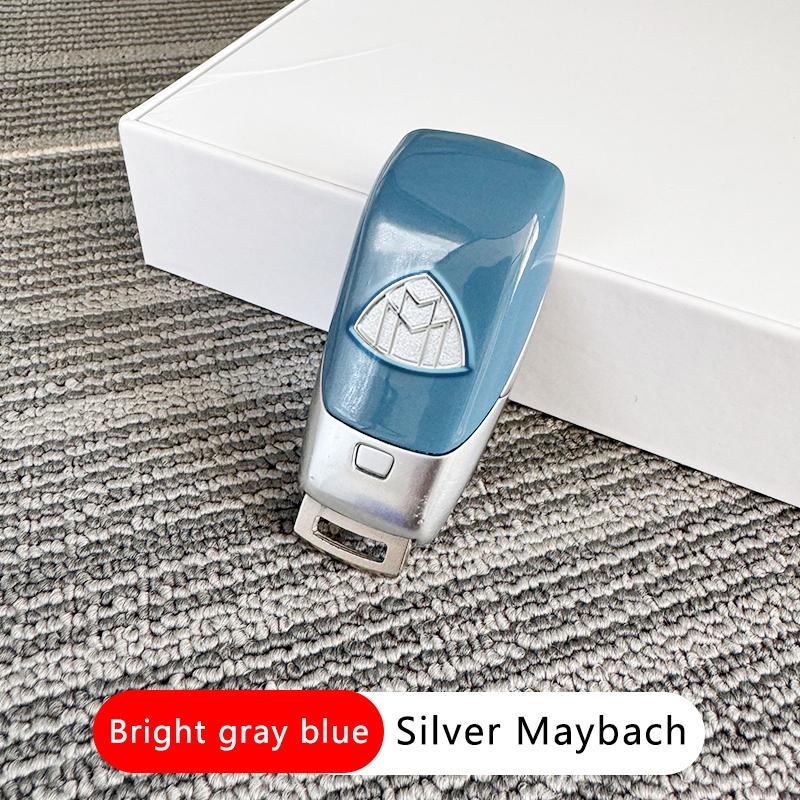 for Black Silver AFFALTERBACH Maybach Brabus Car Key Remote Accessories Key Case Shell Protective Sticker For Mercedes Benz AMG UYE6